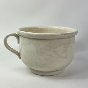 Vintage Boch Belgium Chamber Pot Ironstone Glazed Belgium Ware 6"x8" Pre-War Era